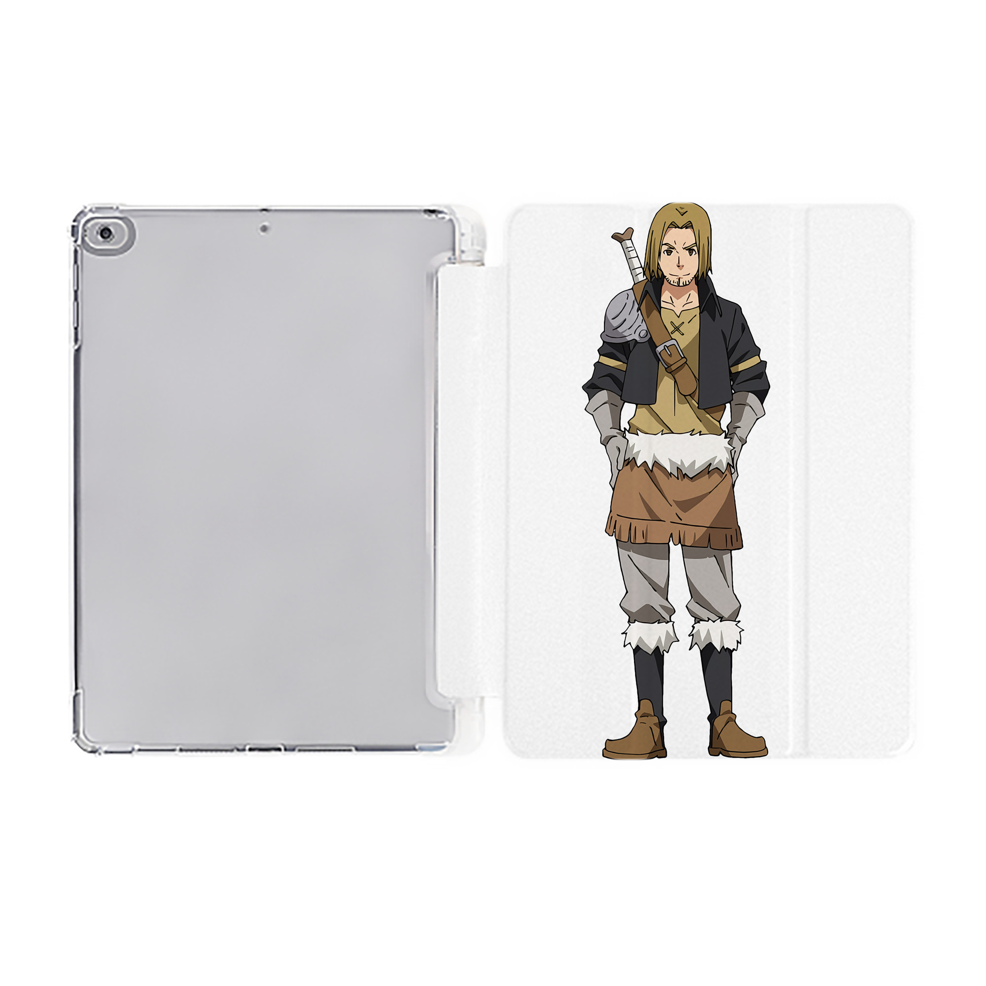 （画像用） 転スラ Regarding Reincarnated to Slime IPad ケース ペン収納付き 三つ折りスタンド PUレザー×シリコン 対応機種9.5/10.5/10.9インチ